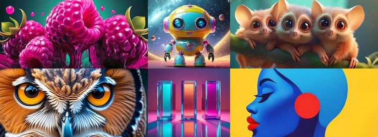 Collage of images created using Adobe Firefly.