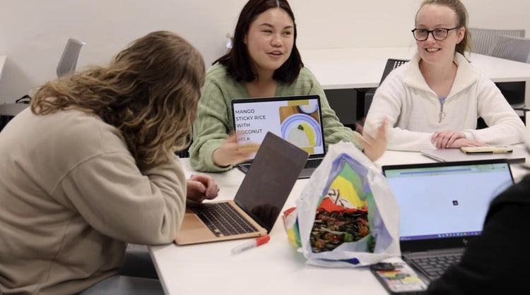 Students of Curtin University campus.