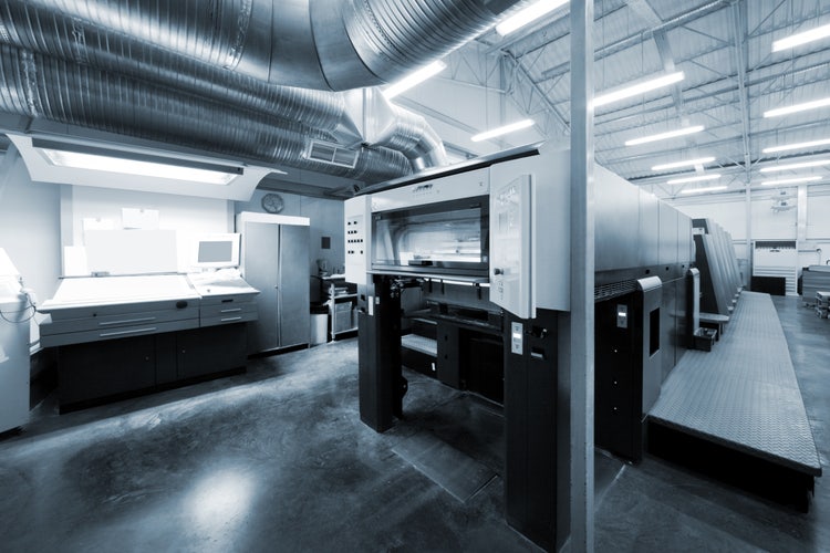Image of a commercial printer.