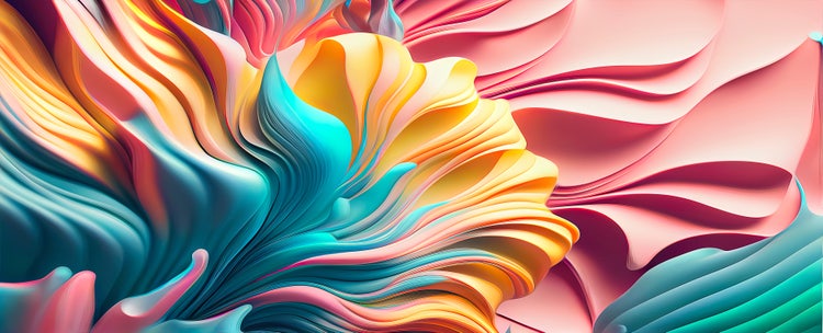 Colorful image generated with AI.