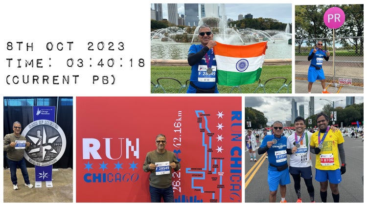 Collage of running images of Thomas Finet.