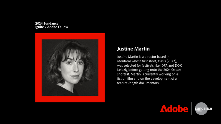 Image and bio of Justine Martin.