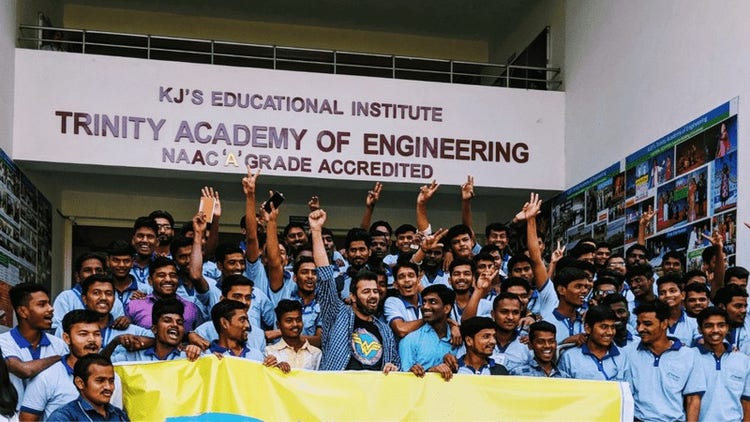 Yuvaa's social impact work: the team visited 150+ colleges across 75+ campuses and met over 10,000 young people to listen, learn, and embrace the voices of the youth of India.