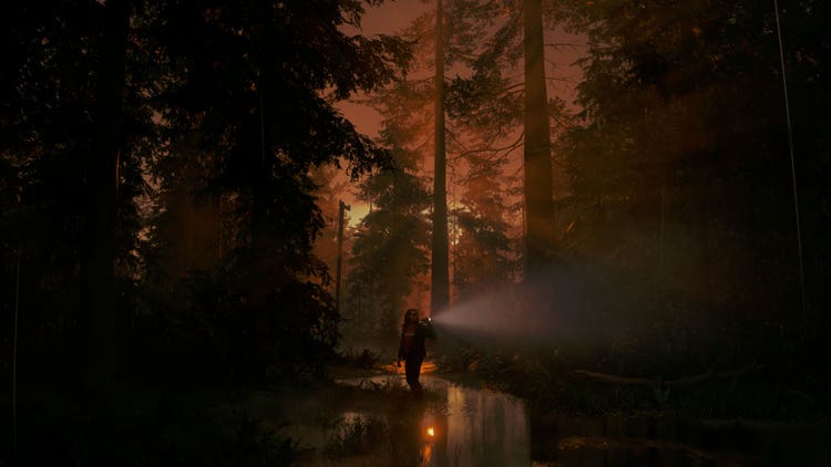 Still image from Alan Wake 2.