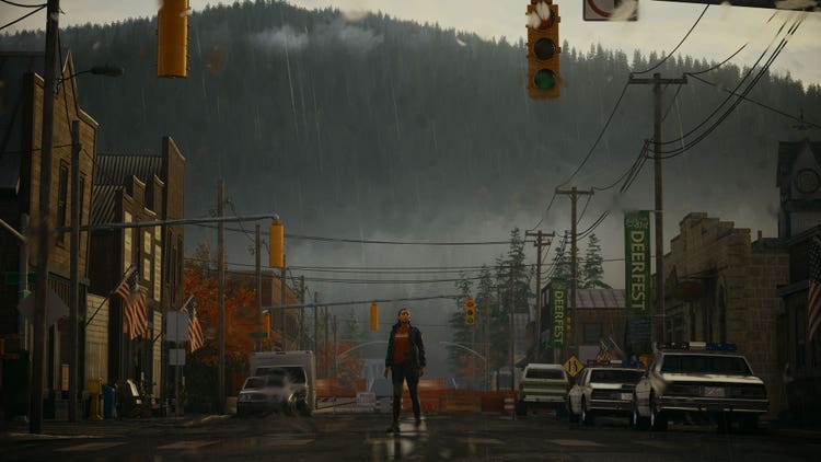 Still image from Alan Wake 2.