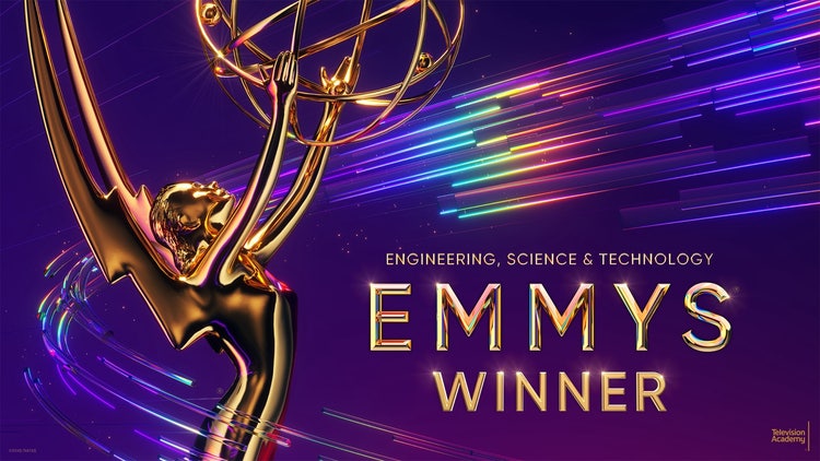 Image a golden Emmy Award.