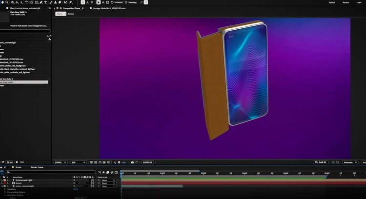 Screenshot of Adobe 3D & motion design upgrades for Adobe After Effects