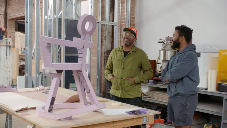 Image of chair designed by Norman Teague Design Studios (NTDS).