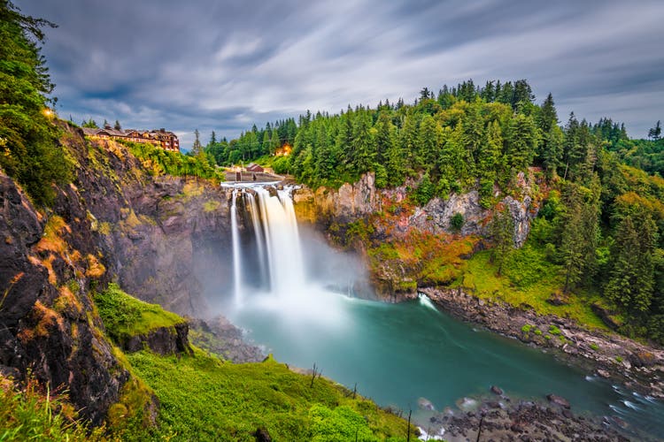 A 268-foot waterfall near Seattle.