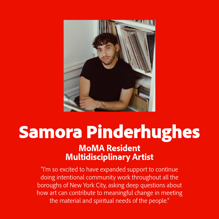 MoMA Resident Multidisciplinary Artist Samora Pinderhughes.