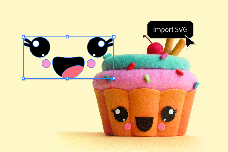 Image of a cupcake created using Project Neo.