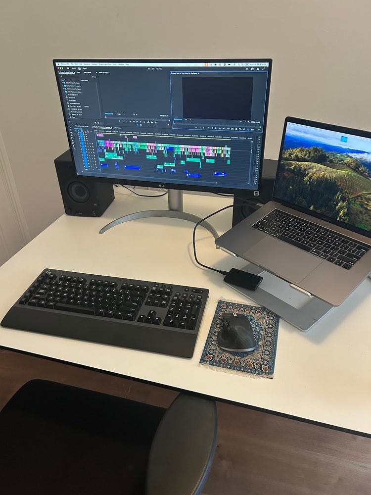 Workspace of editor Christina O’Sullivan.