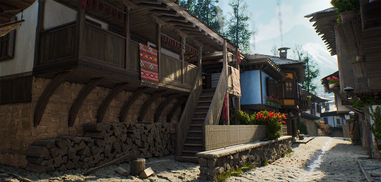 Image of texturing created using Substance 3D Painter.