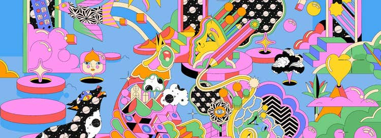 Colorful image created using Adobe Firefly.