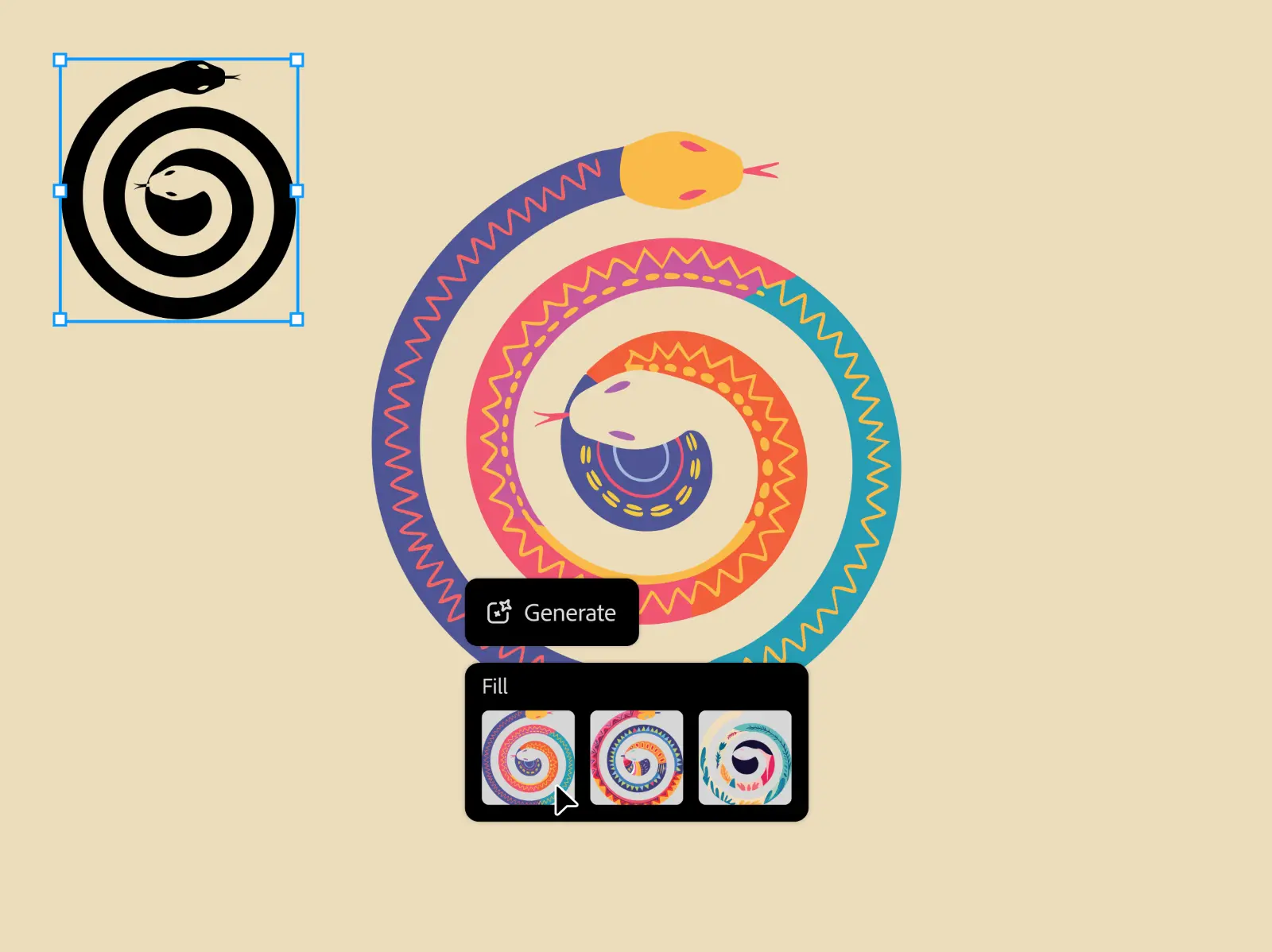 Adobe Illustrator generate shape fill