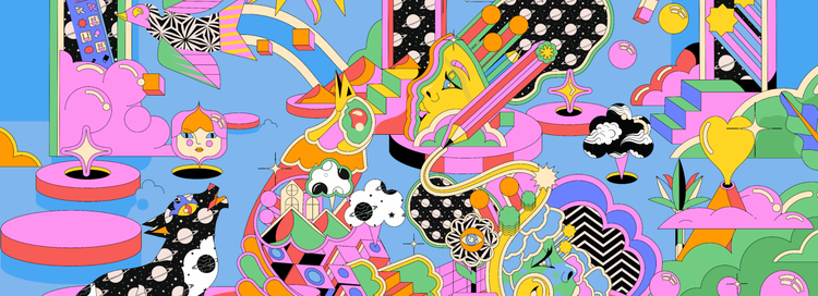 Colorful image created using Adobe Firefly.