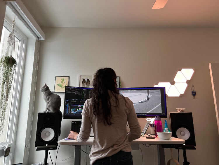 Workspace of Paige Bethmann.