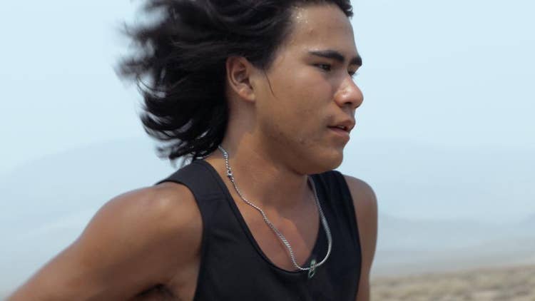 Still image from the film "Remaining Native".