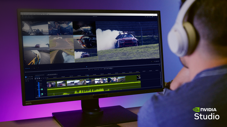 Image of a monitor of NVIDIA GeForce RTX 50 Series Graphics Cards unlock 4:2:2 color acceleration.