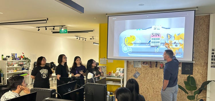 Group of Students in Singapore.
