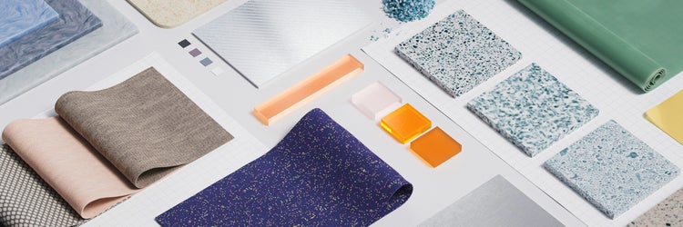 Image of materials and colors created with Adobe Substance 3D.