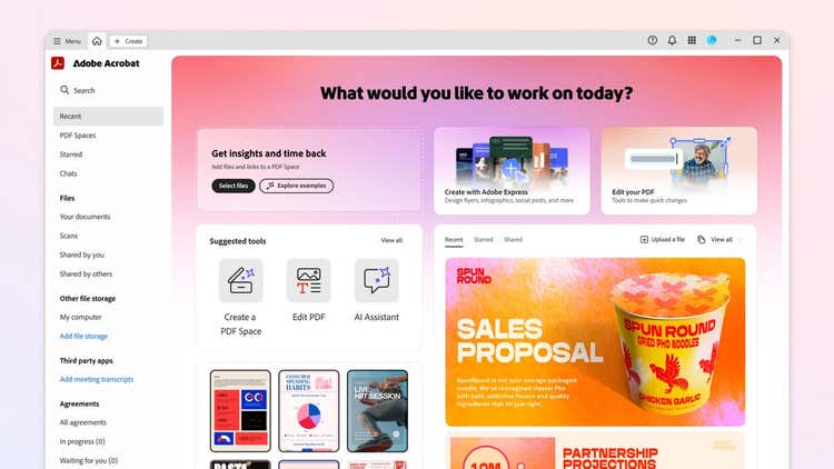 Acrobat Studio page.