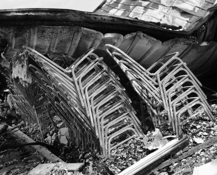 Photograph of an abandon structure taken by photographer Sadie Lynn.