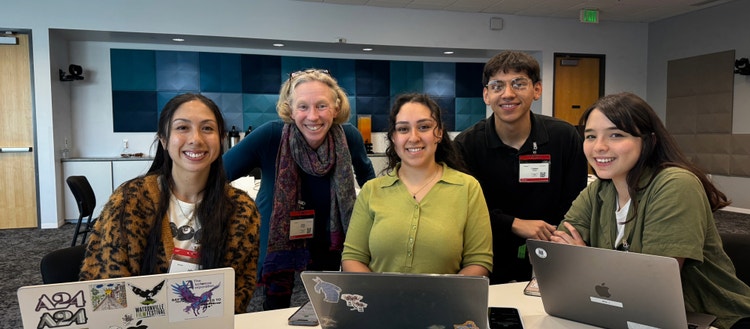 A group of Adobe’s nonprofit partner Digital NEST creating new training videos for nonprofits.