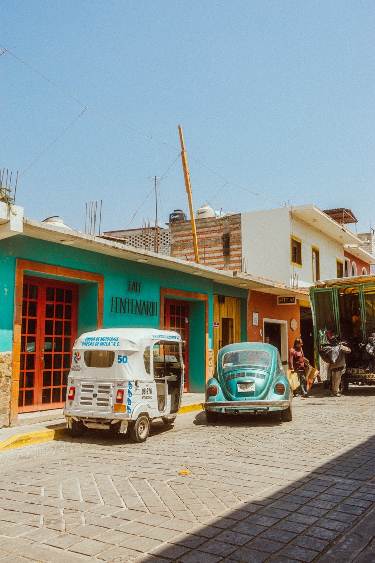 Photograph of street and cars taken by Matt Solie.