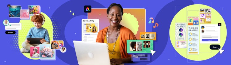 Adobe Express for Education Banner.