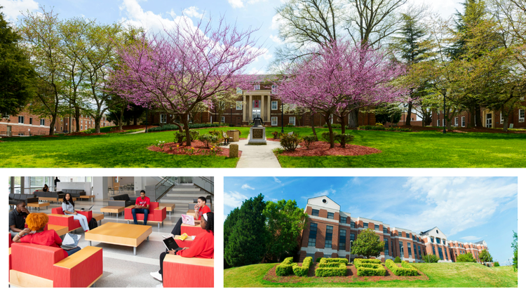 Images of the campus of Winston-Salem State University.