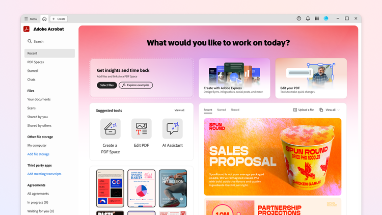 Acrobat Studio page.