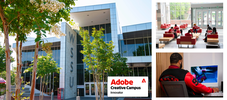 Images of Winston-Salem State University (WSSU) campus, in North Carolina.