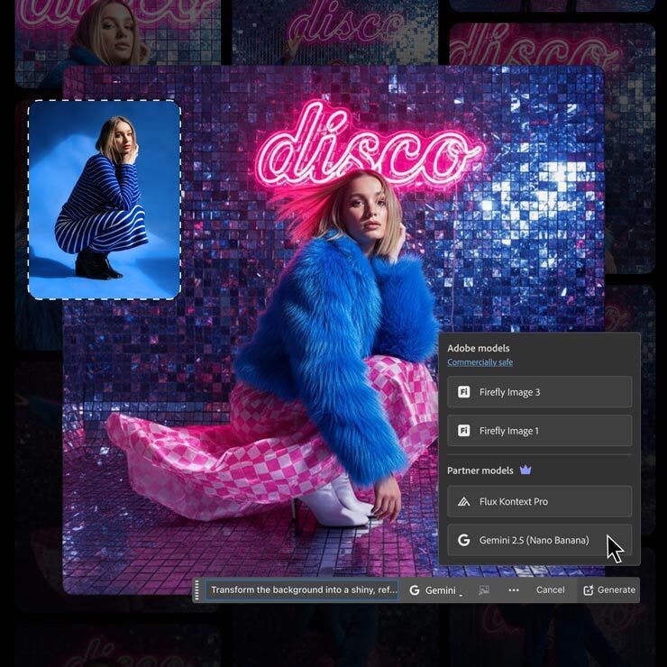 Two Images of woman being edited using Photoshop.
