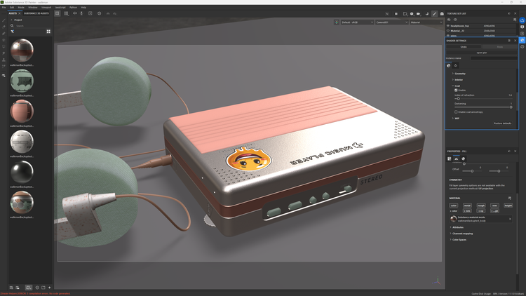 A preview of OpenPBR standards in a forthcoming release of Substance 3D Painter.