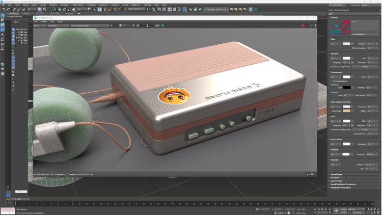 A preview of OpenPBR standards in Autodesk 3ds Max’s Arnold renderer.