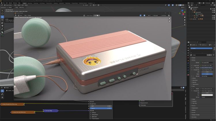 A preview of OpenPBR standards in Blender.