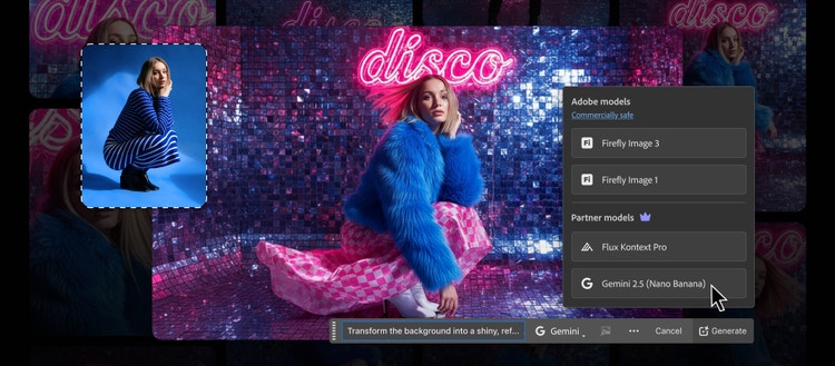 Two Images of a woman being edited using Photoshop.