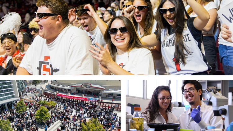Images of San Diego State University.