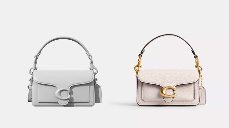 Images of two handbags created using Substance 3D.