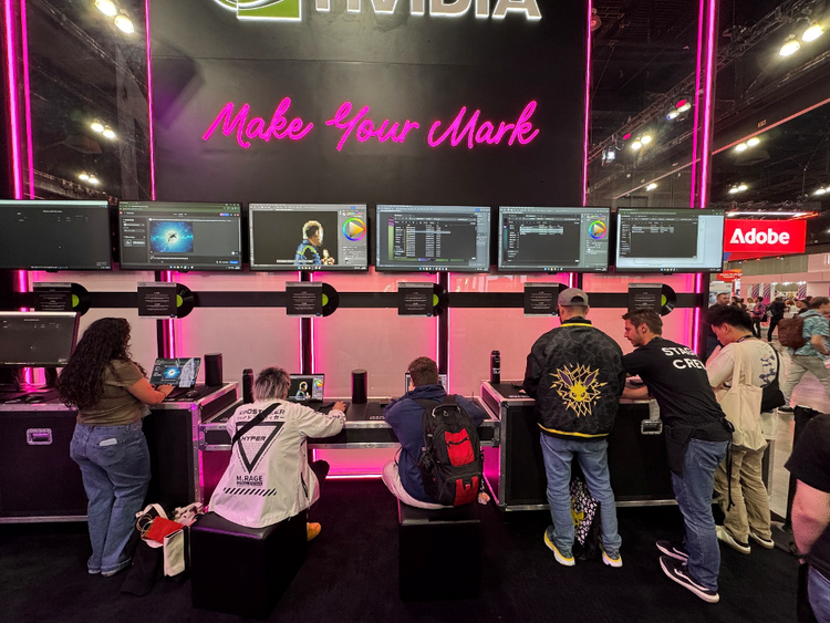 NVIDIA booth Adobe MAX.