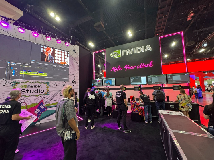 NVIDIA booth Adobe MAX.