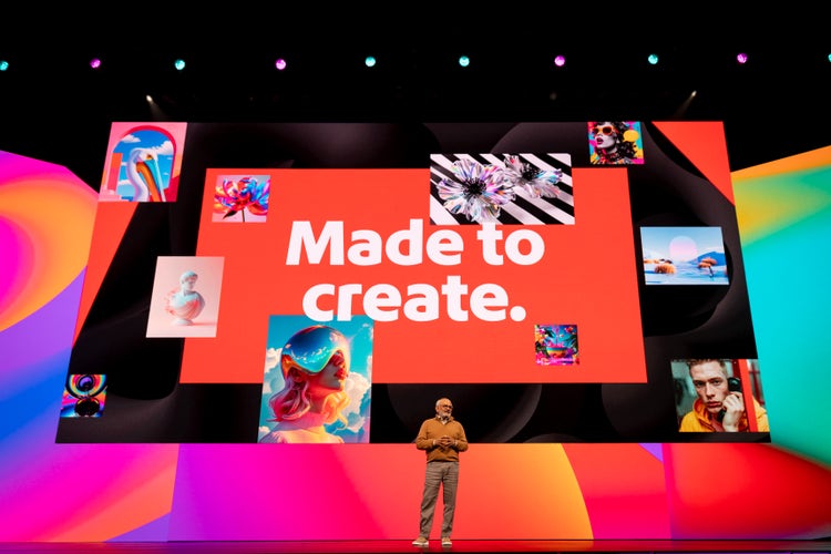 Adobe MAX stage.