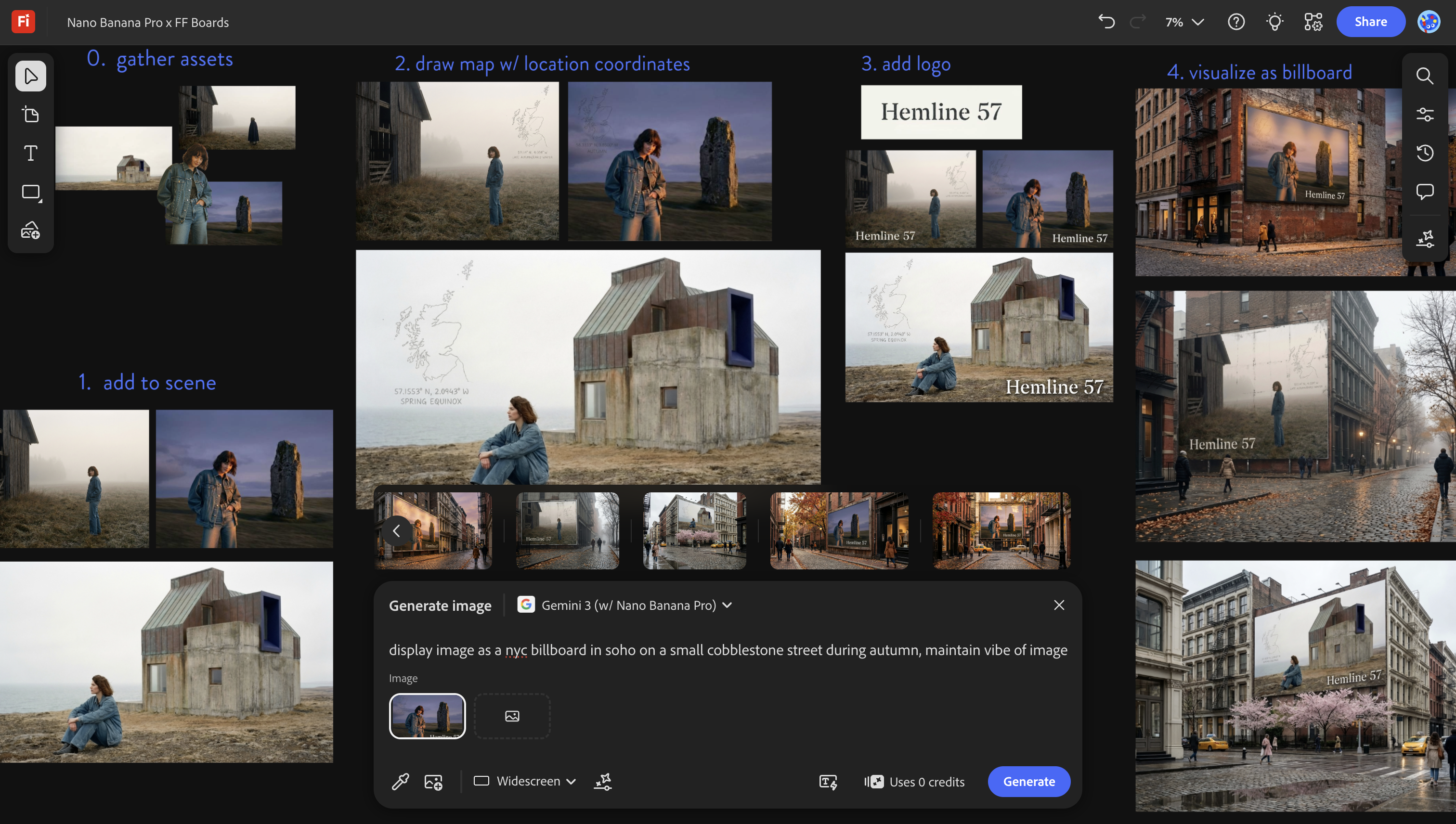 Nano Banana Pro di Adobe Firefly