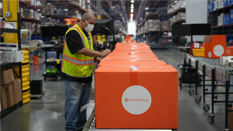 Image of a worker at Direct Relief.