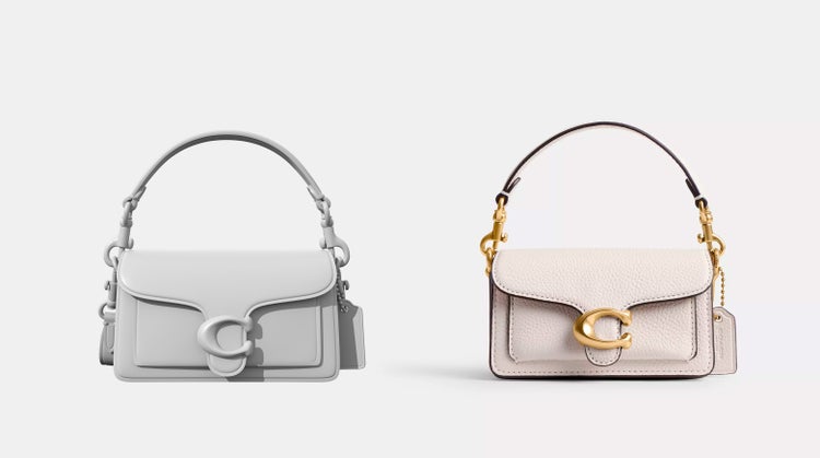 Images of two handbags created using Substance 3D.