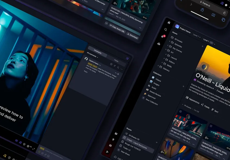 frame.io screenshot.