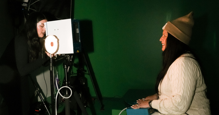 Film makers filming scenes.