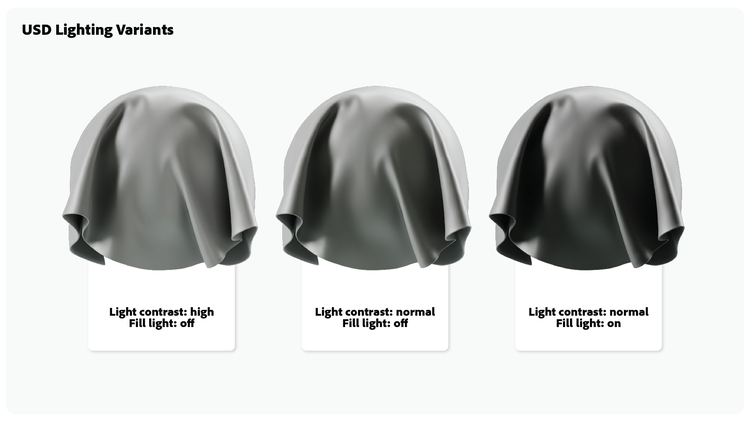 Images of textiles created using Substance 3D.