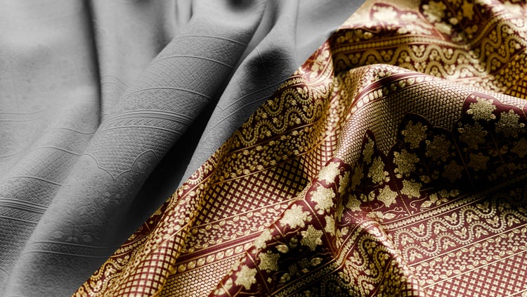 Images of textiles created using Substance 3D.
